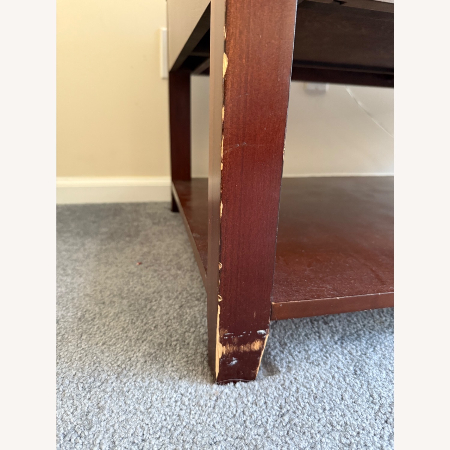 Wooden Coffee Table With 2-drawer Storage - image-2