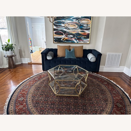 Used Diana Blue Chesterfield Sofa for sale on AptDeco