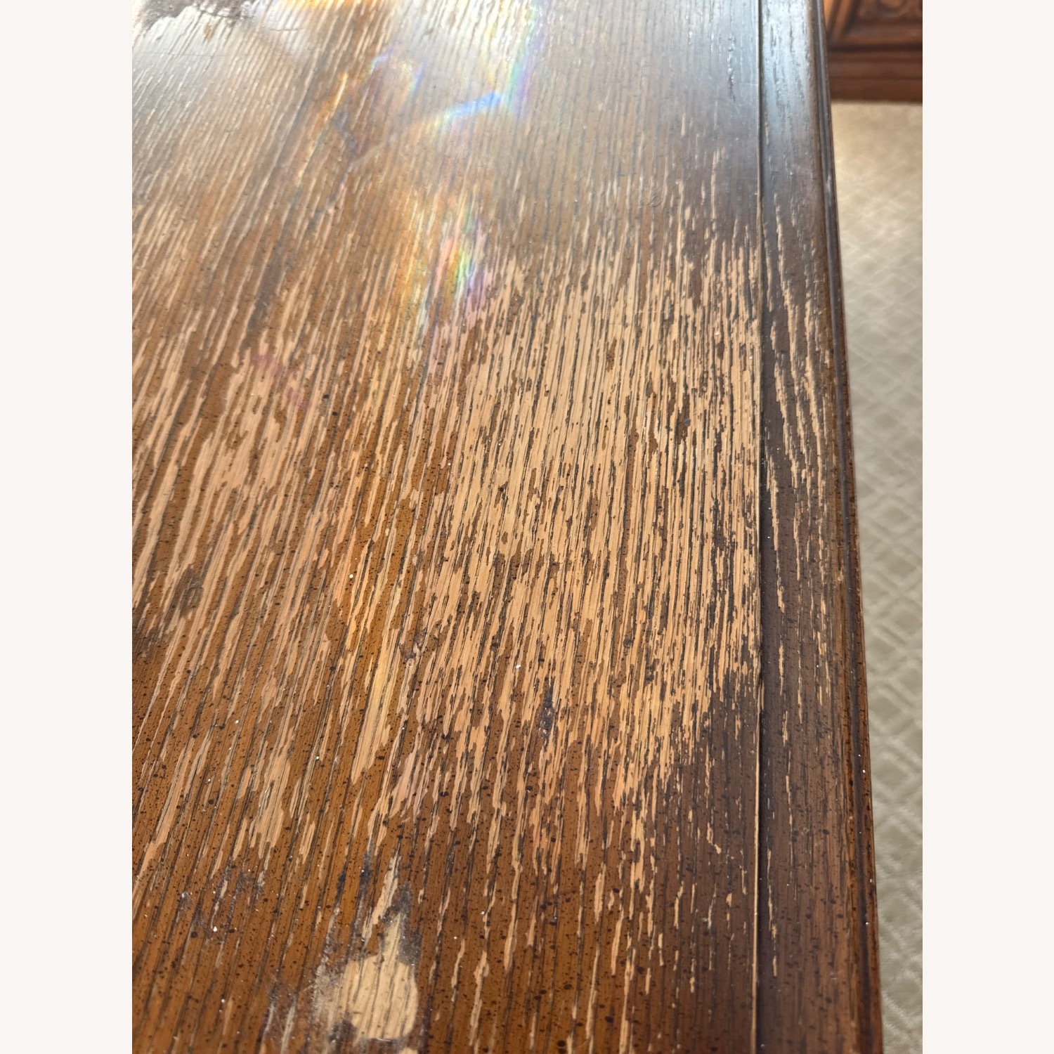 Dark Brown Wood Armoire - image-3