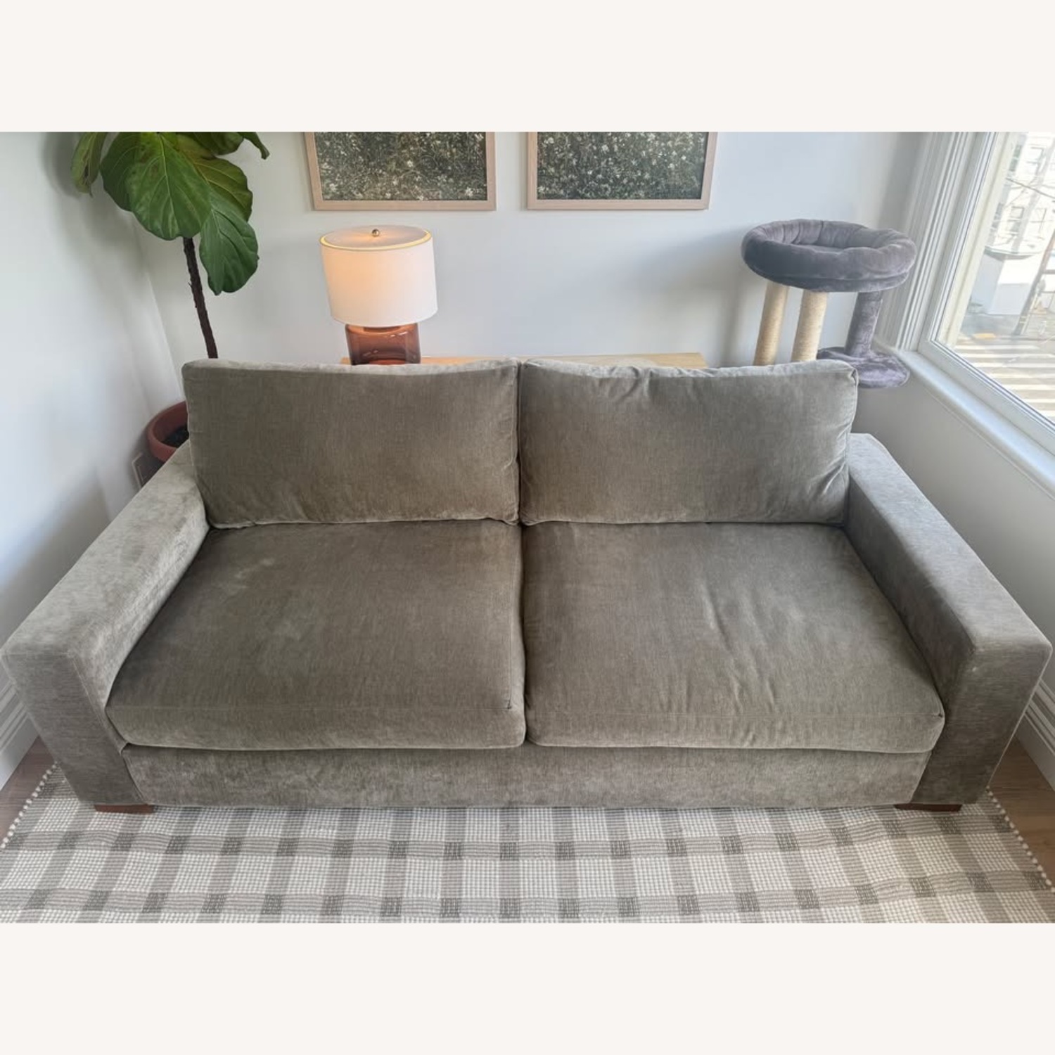 Joybird Anton Sofa Green Fabric 2 Seater Sofa - image-6