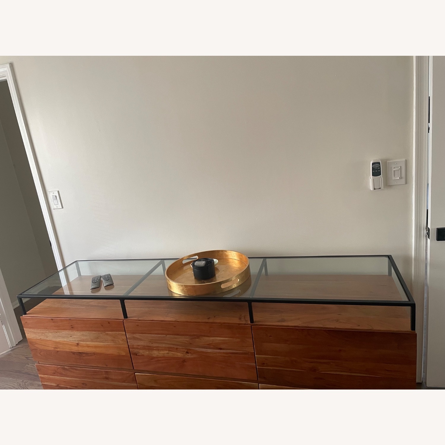 CB2 Light Brown Wood Dresser - image-1