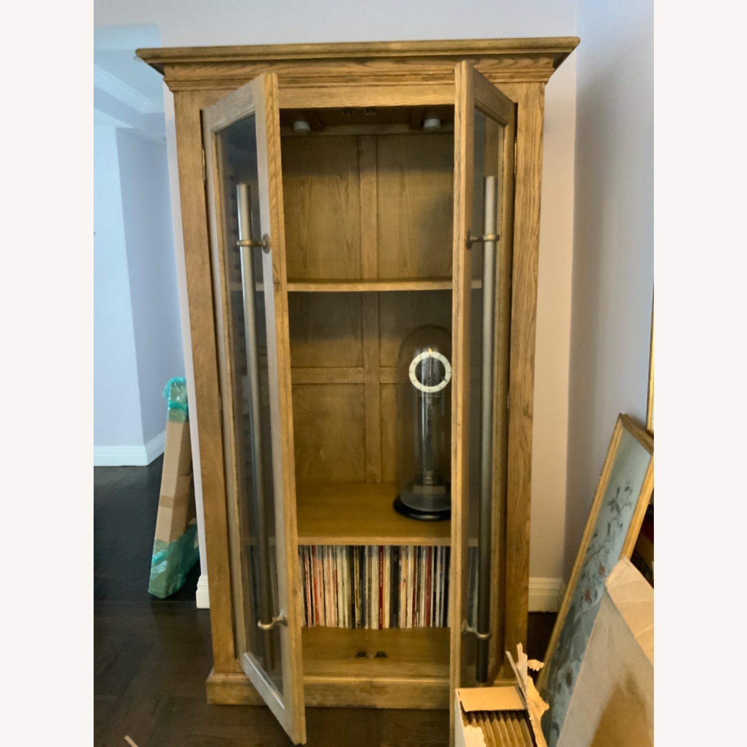 Restoration Hardware French 3 Tier Adjustable Double Door Cabinet - image-3