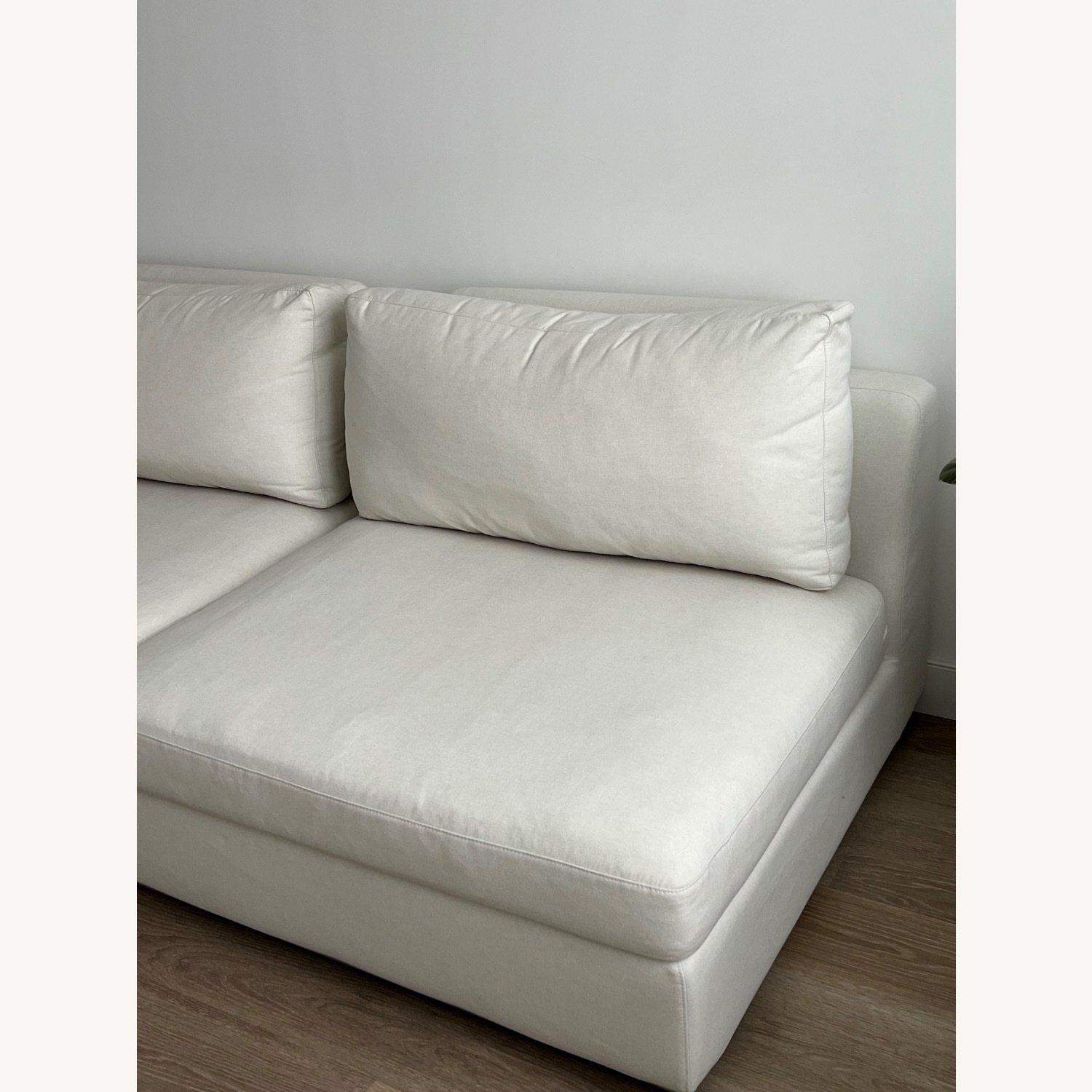Rove Concepts Milo White Fabric 2 Piece Sectional - image-4
