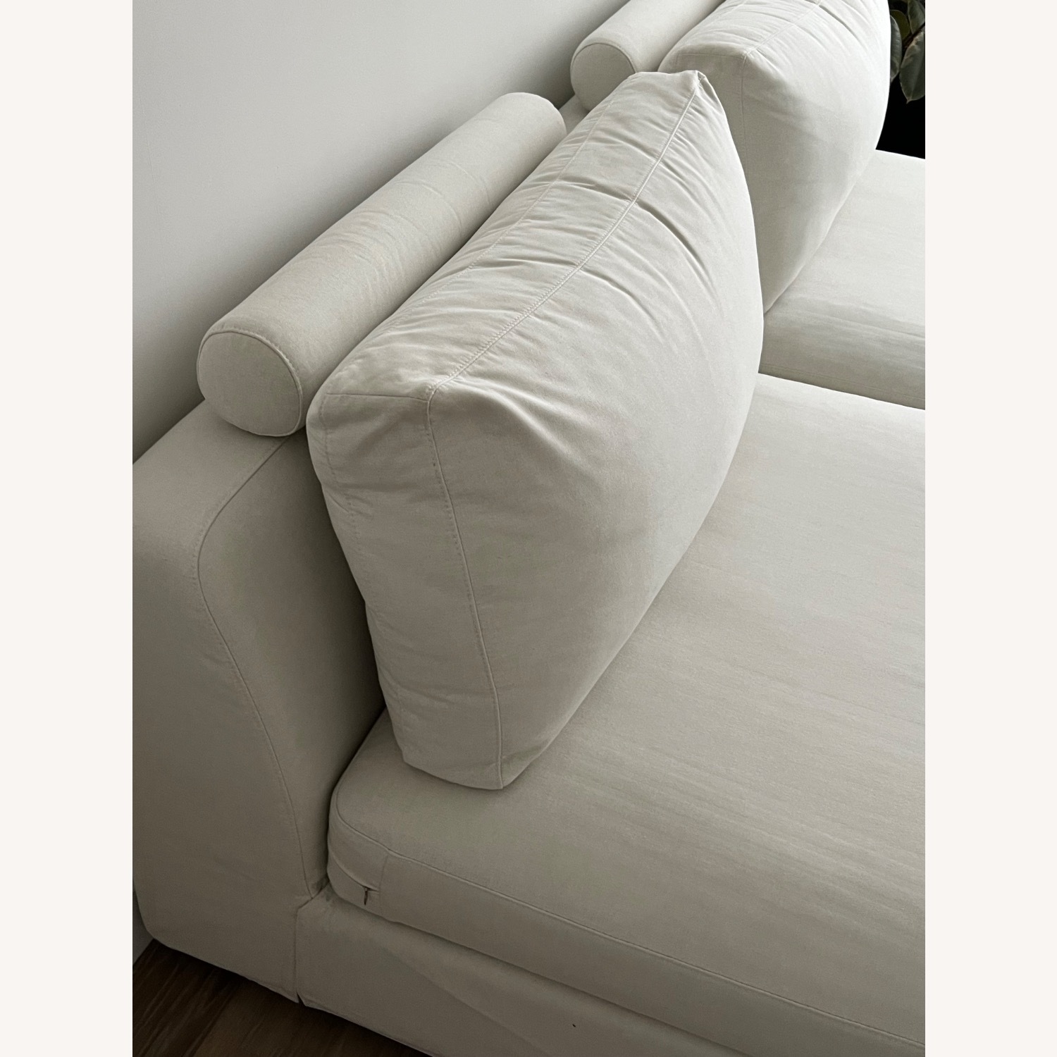 Rove Concepts Milo White Fabric 2 Piece Sectional - image-3