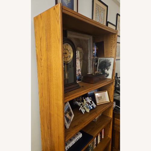 Used Frank Eastern Light Brown Wood Bookcase for sale on AptDeco