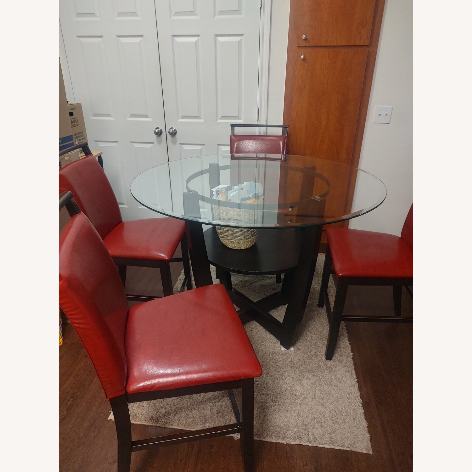 Ciara Dark Brown Glass Dining Chairs - image-2