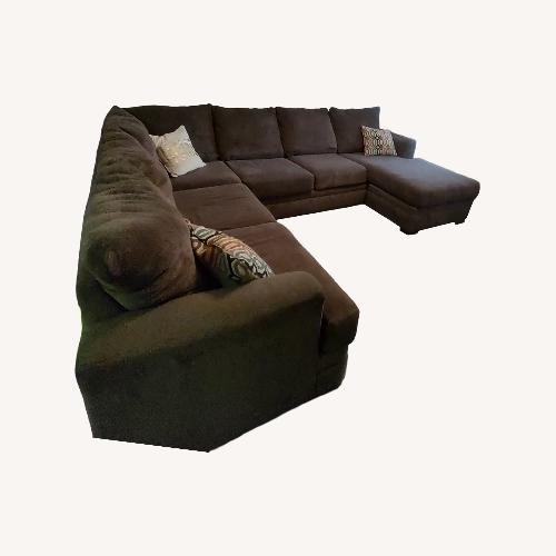 Used Rooms To Go Grey Sectional  for sale on AptDeco