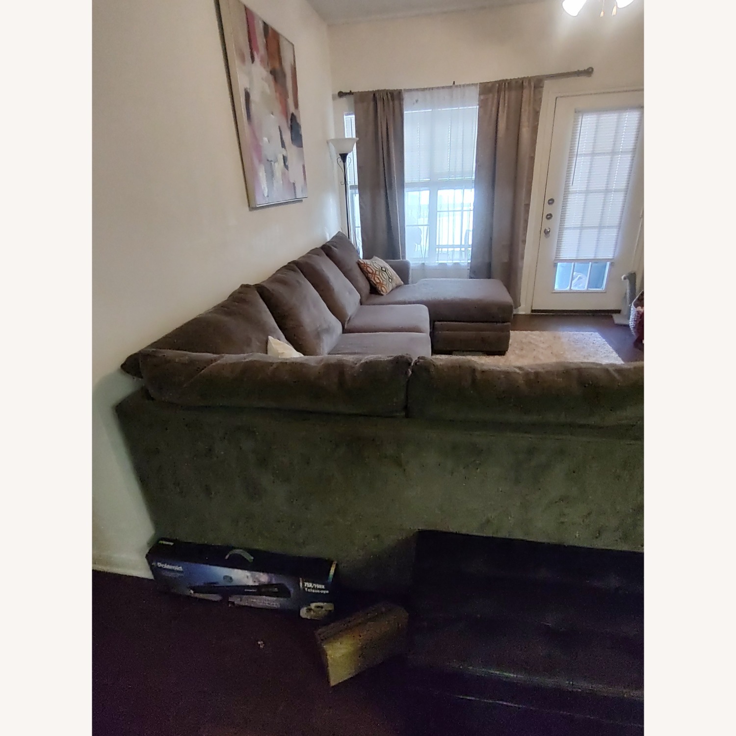 Rooms To Go Grey Sectional  - image-2