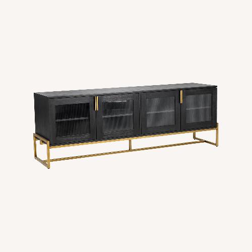 Used Article Oscuro 73" Cabinet - Black and Bronze for sale on AptDeco