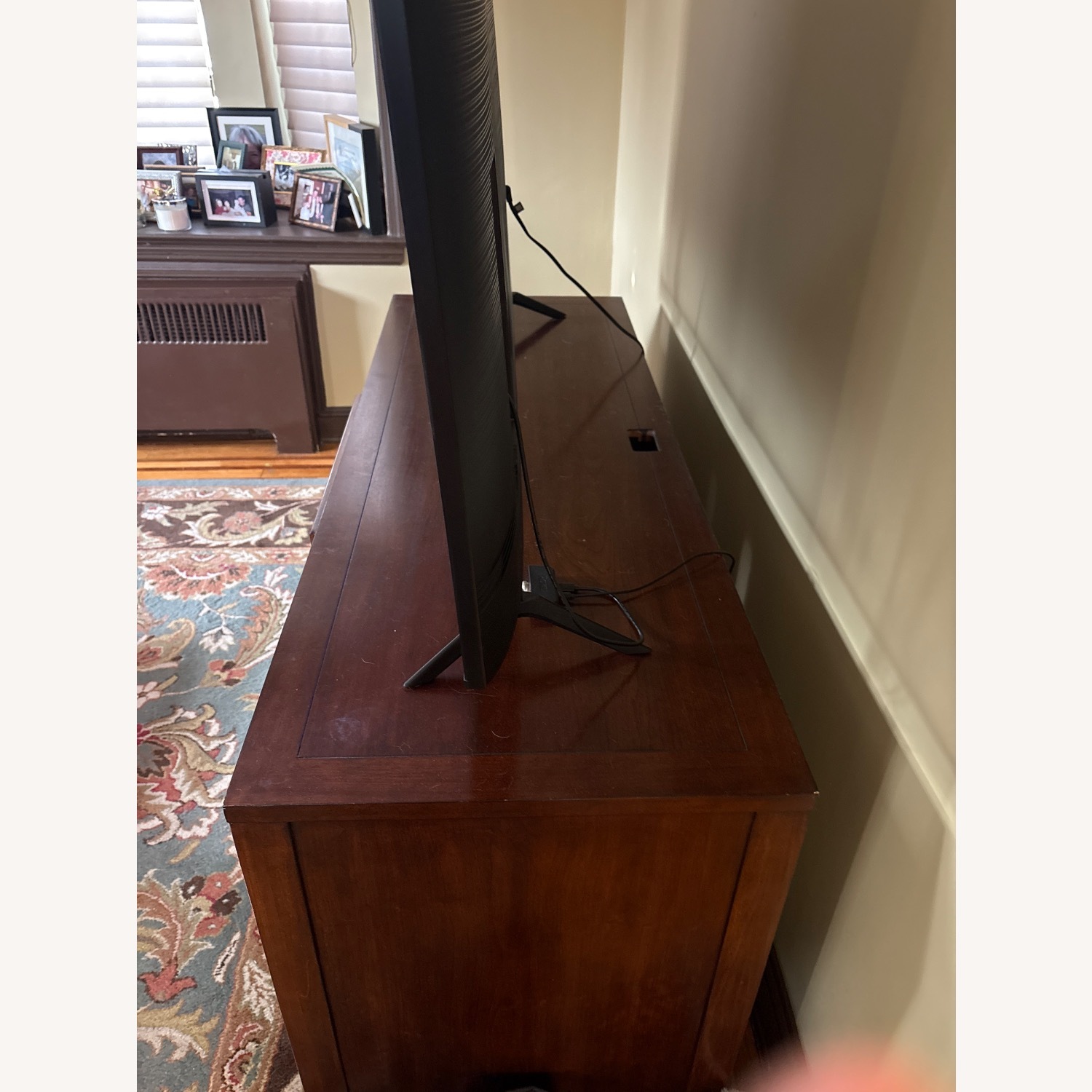 Raymour & Flanigan Natural Wood Media Storage - image-2