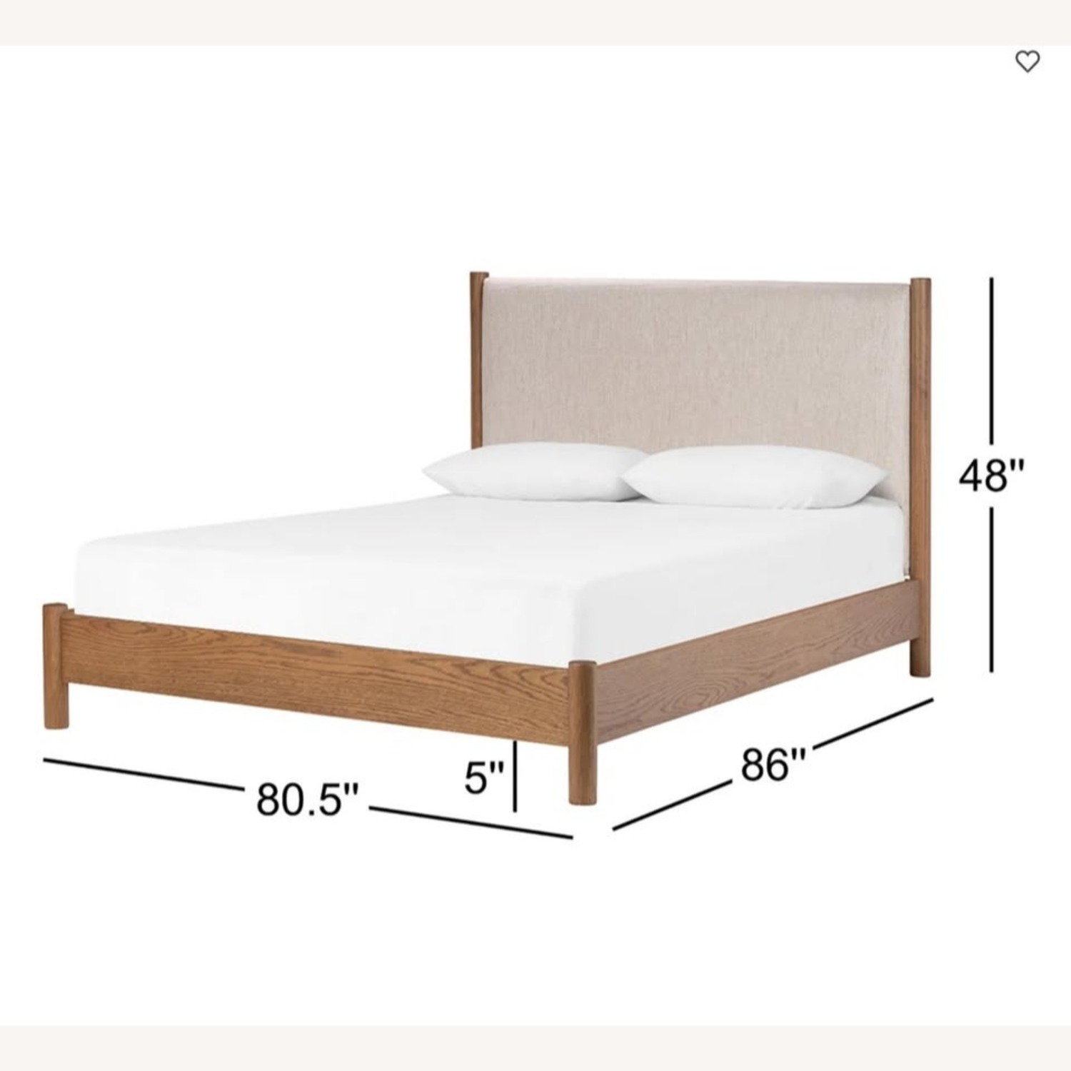 Pottery Barn Grover Natural Wood Queen Bed - image-6