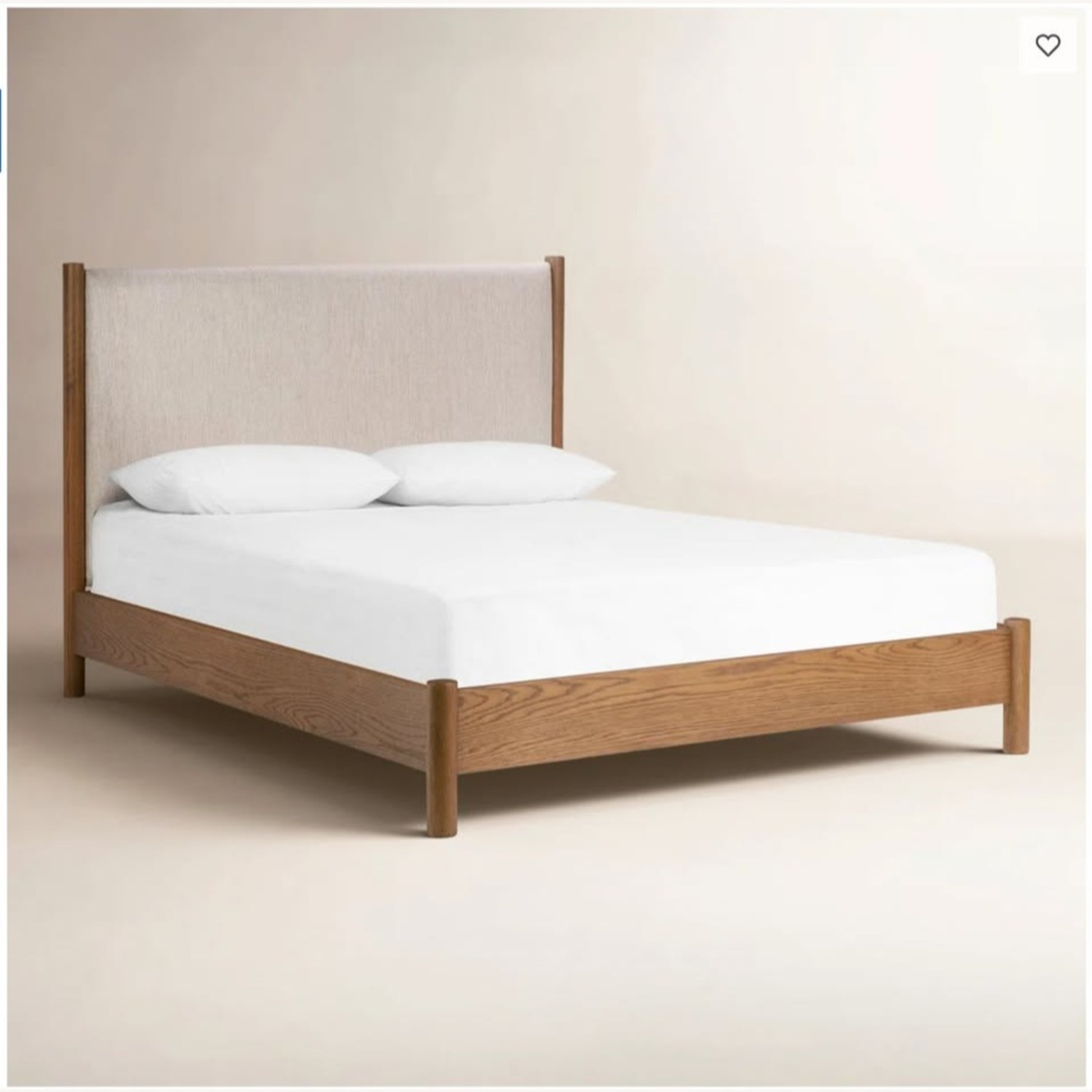 Pottery Barn Grover Natural Wood Queen Bed - image-3