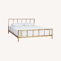 CB2 Alchemy Gold Metal Full Bed