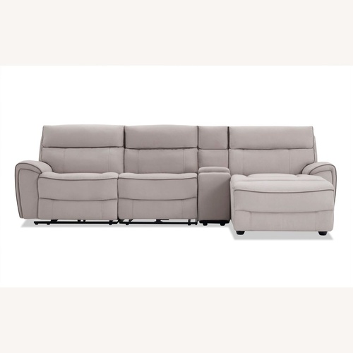 Used Light Gray Fabric 3+ Piece Sectional for sale on AptDeco