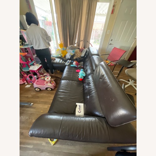 Used American Furniture Classics Real Leather Sectional Sofa  for sale on AptDeco