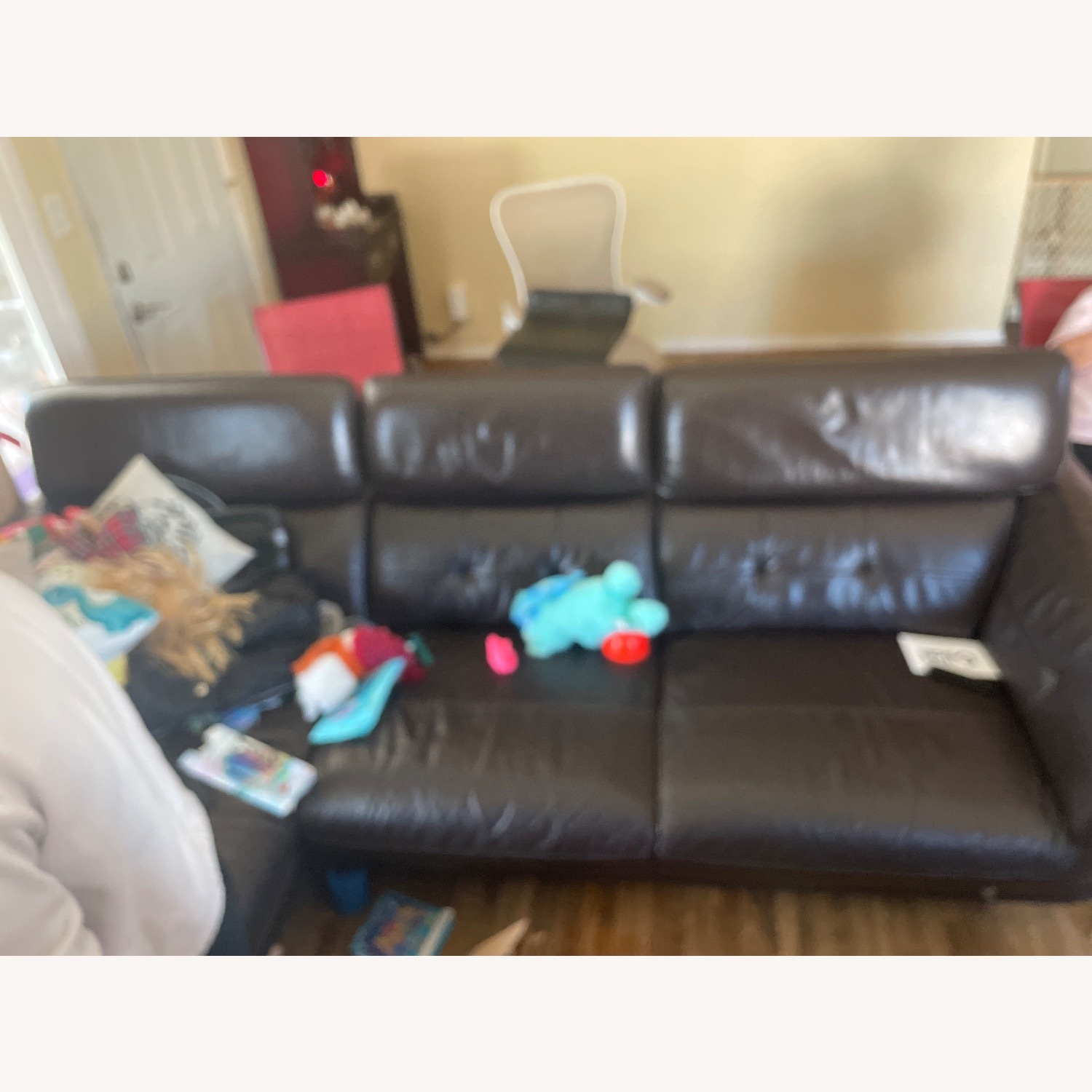 American Furniture Classics Real Leather Sectional Sofa  - image-2