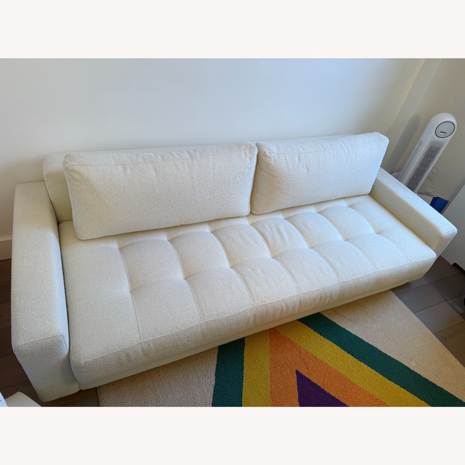 CB2 Claremont Ivory Boucle Sleeper Sofa - image-4