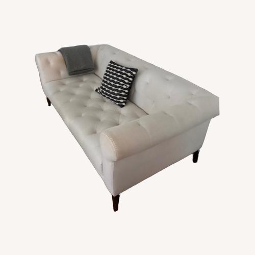 Used Restoration Hardware White Loveseat for sale on AptDeco
