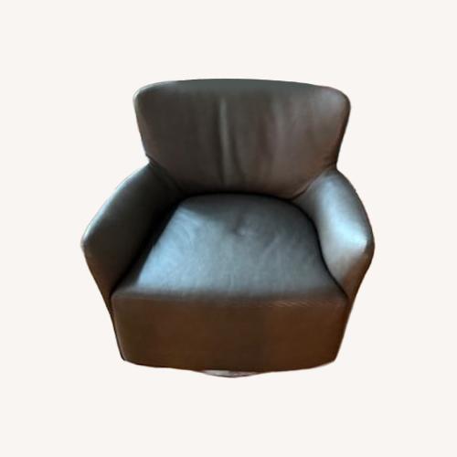 Used Pair of Leather Swivel Chairs  for sale on AptDeco