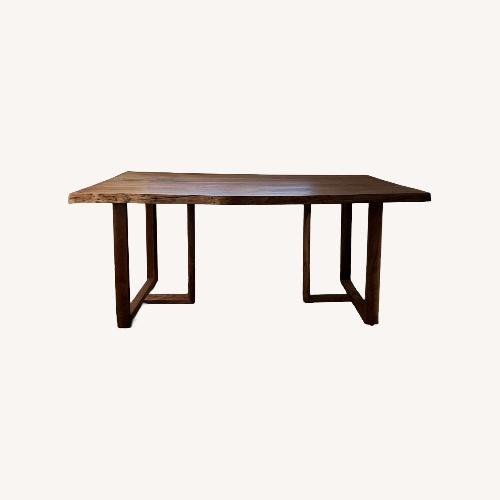 Used Custom Live Edge Walnut Dining Table for sale on AptDeco