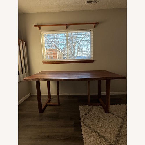 Used Custom Live Edge Walnut Dining Table for sale on AptDeco