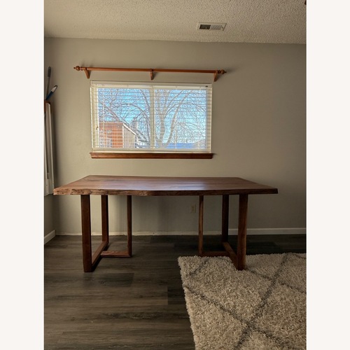 Used Custom Live Edge Walnut Dining Table for sale on AptDeco