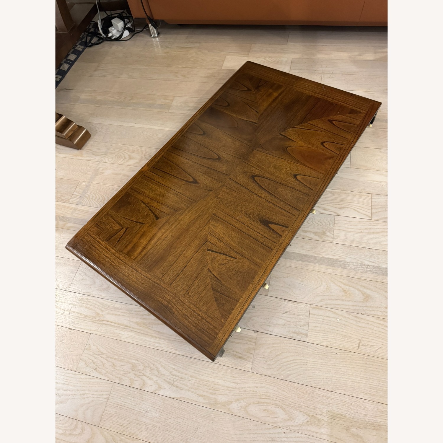 Raymour & Flanigan Dark Brown Solid Wood Expandable Dining Table - image-3