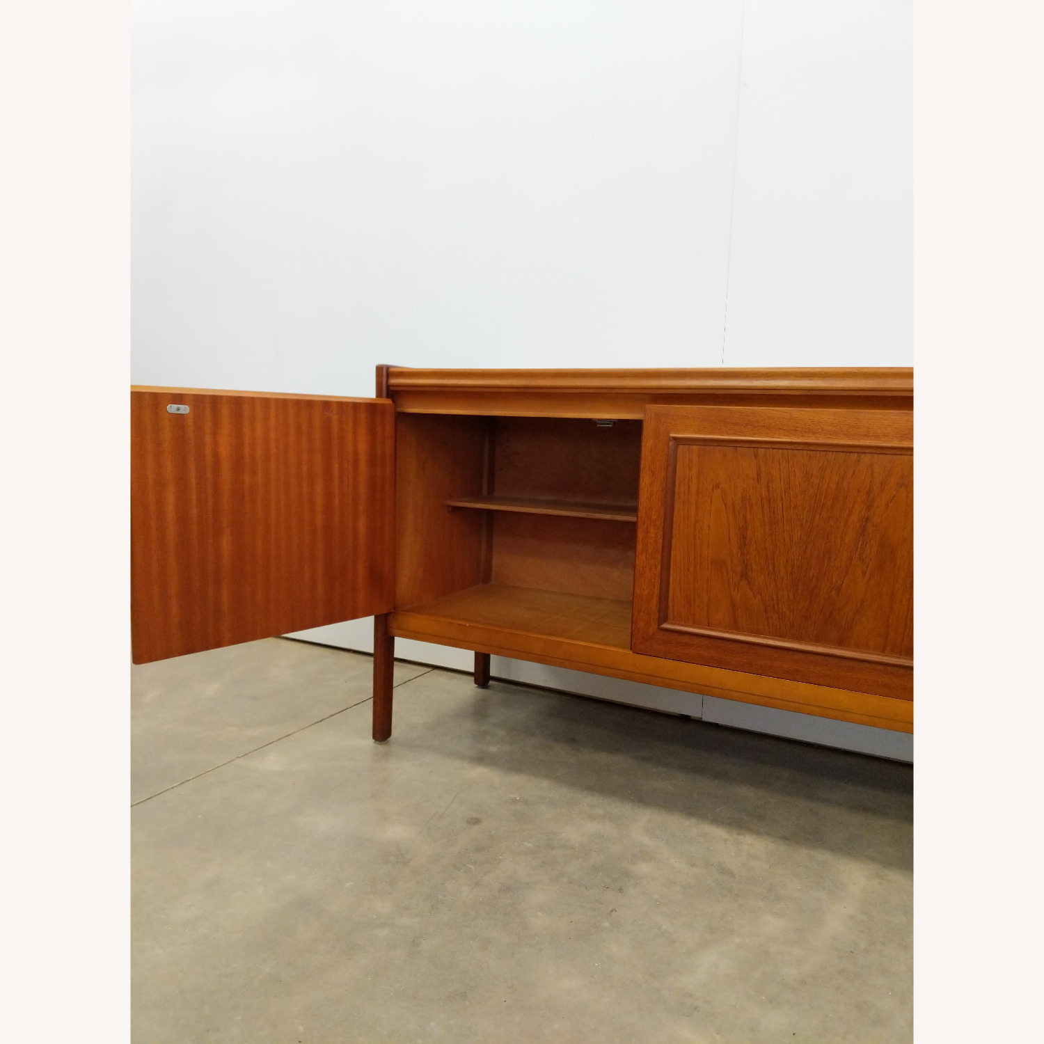 Vintage Mid Century Modern Teak Credenza by Nathan - image-4