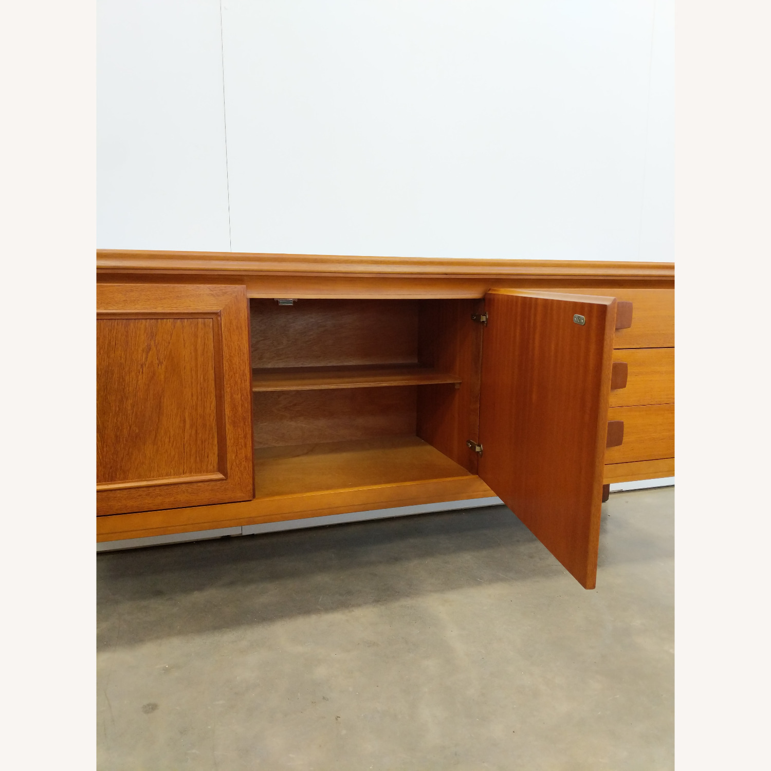 Vintage Mid Century Modern Teak Credenza by Nathan - image-3