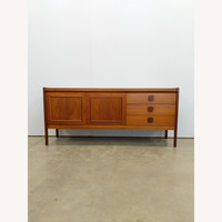 Vintage Mid Century Modern Teak Credenza by Nathan