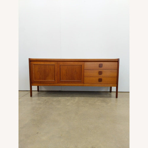 Used Vintage Mid Century Modern Teak Credenza by Nathan for sale on AptDeco