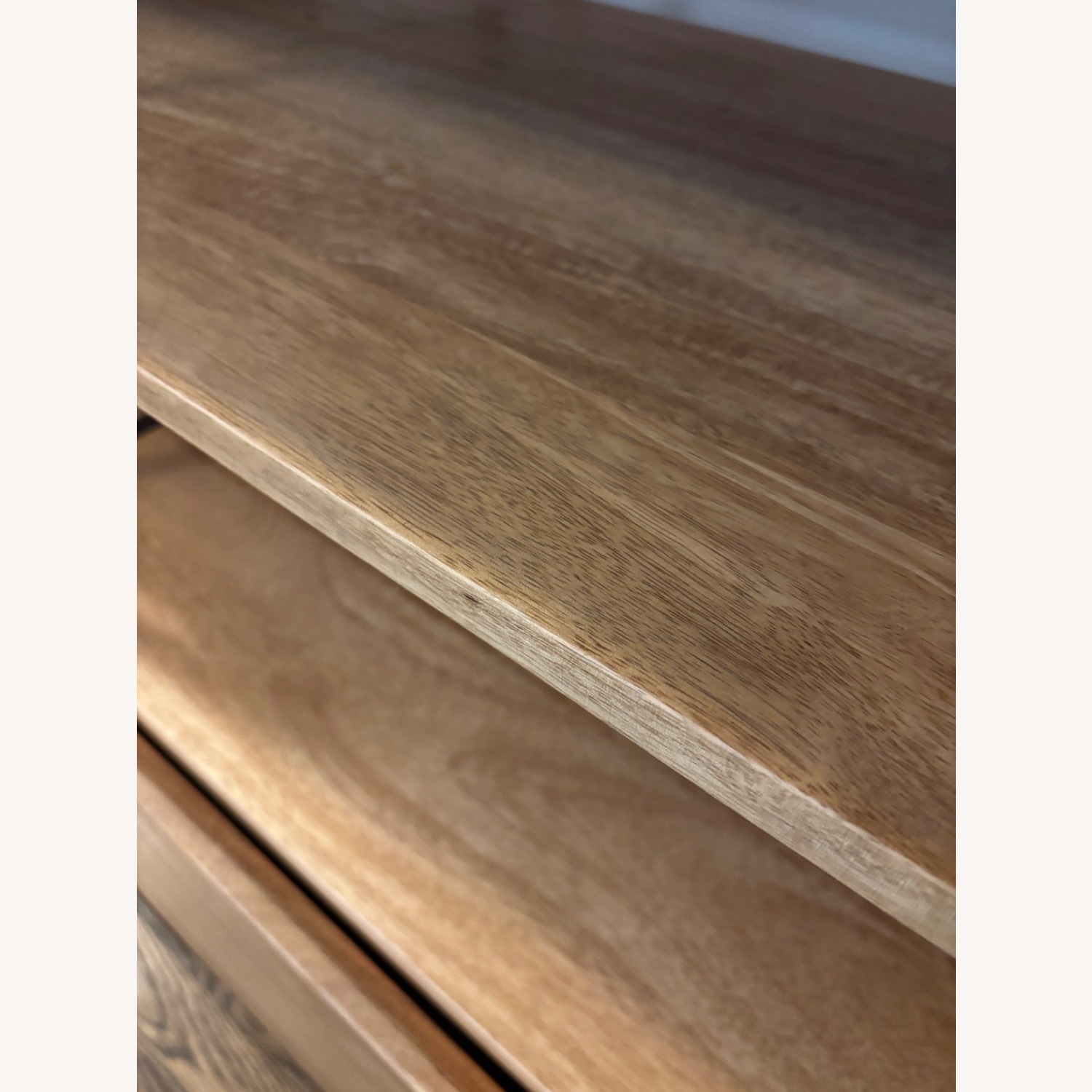 West Elm Light Brown Wood Media Storage - image-4