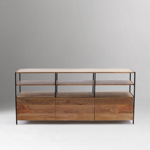 Used West Elm Light Brown Wood Media Storage for sale on AptDeco