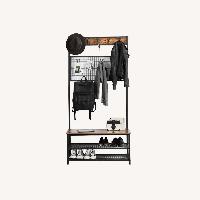 Wayfair Coat Rack Stand with Shoe Rack Bench