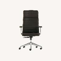 HBF Dark Brown Leather Office Chair
