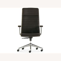 HBF Dark Brown Leather Office Chair