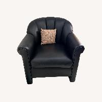 Elite Leather Company Black Leather Accent Chairs