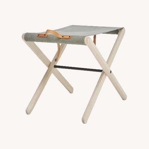 Used Departo - West Elm Light Gray Stool for sale on AptDeco