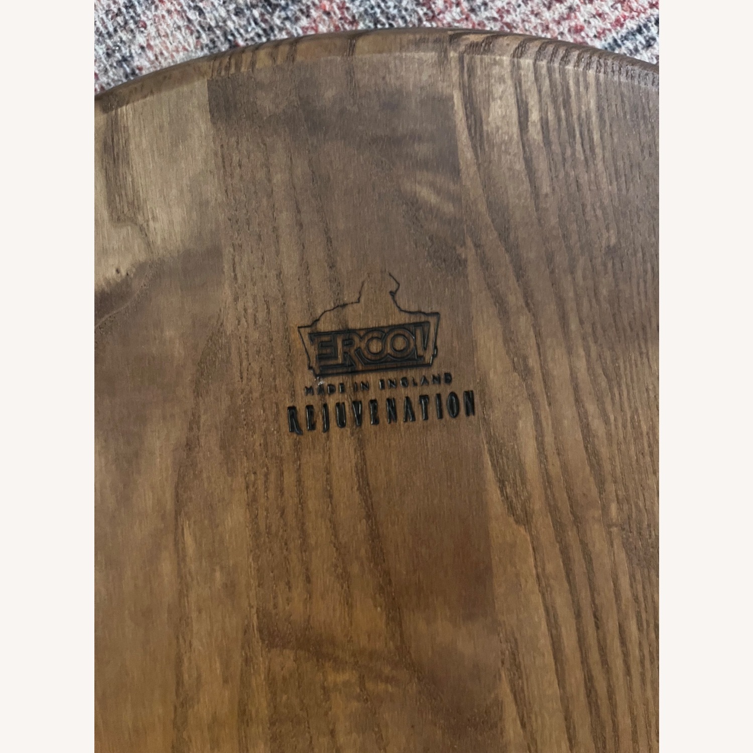 Rejuvenation Ercol Light Brown Wood Stool - image-2