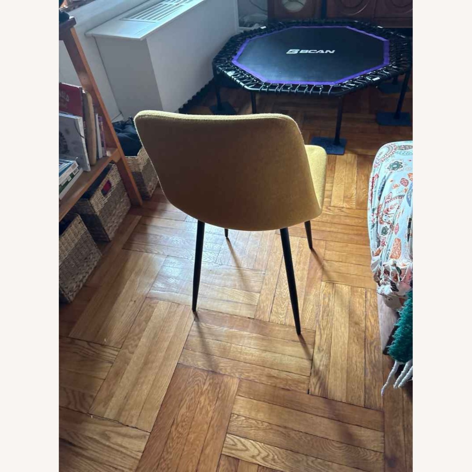 Mercury Row Yellow Fabric Dining Chair - image-3