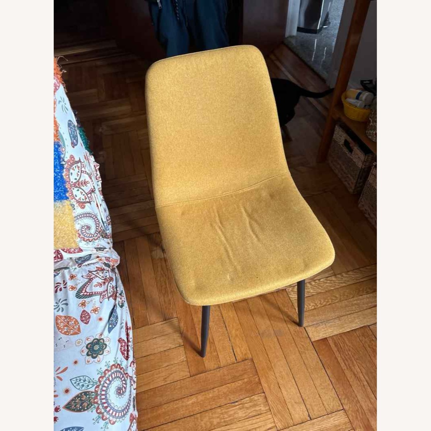 Mercury Row Yellow Fabric Dining Chair - image-4