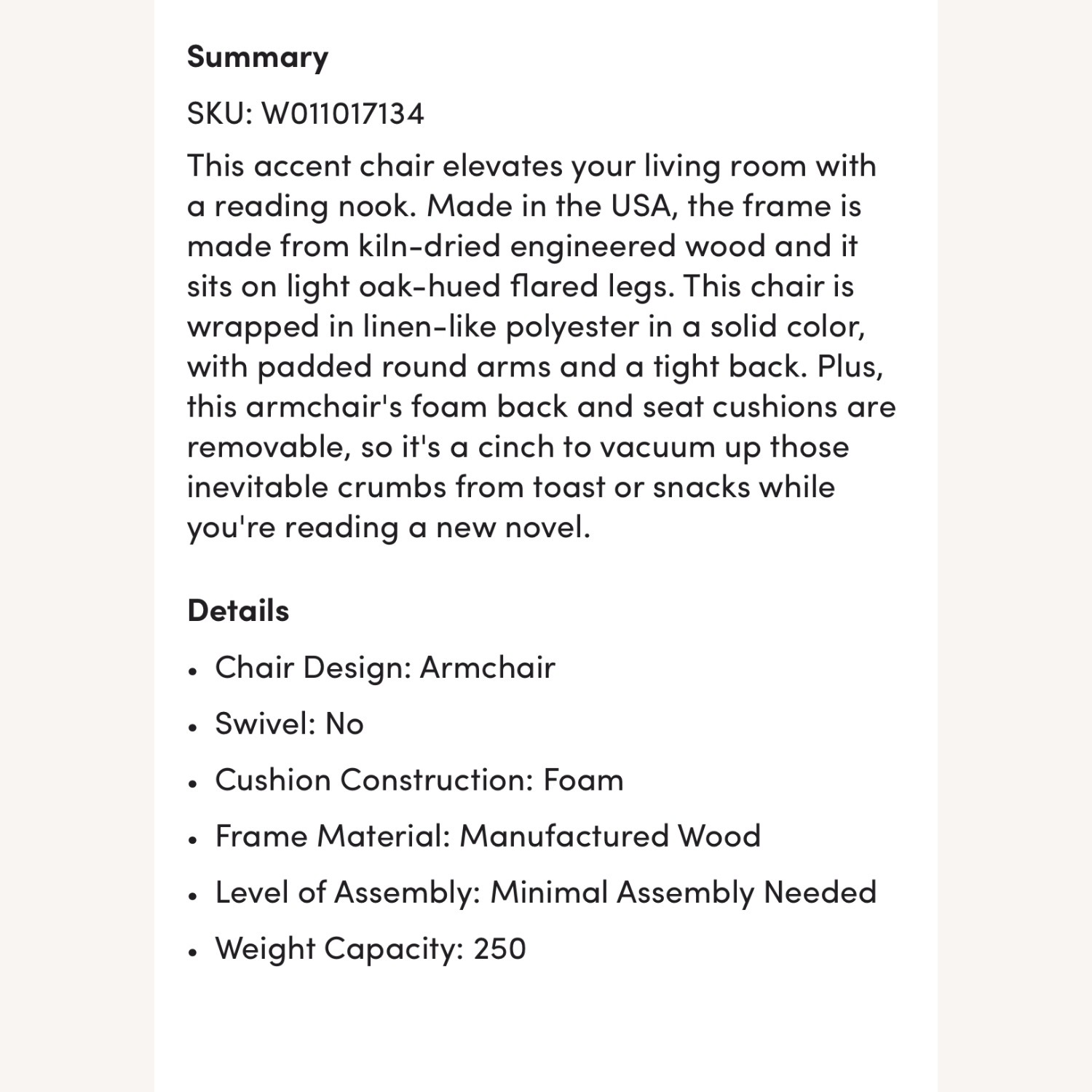 Wade Logan Blue Wood Accent Chair - image-5