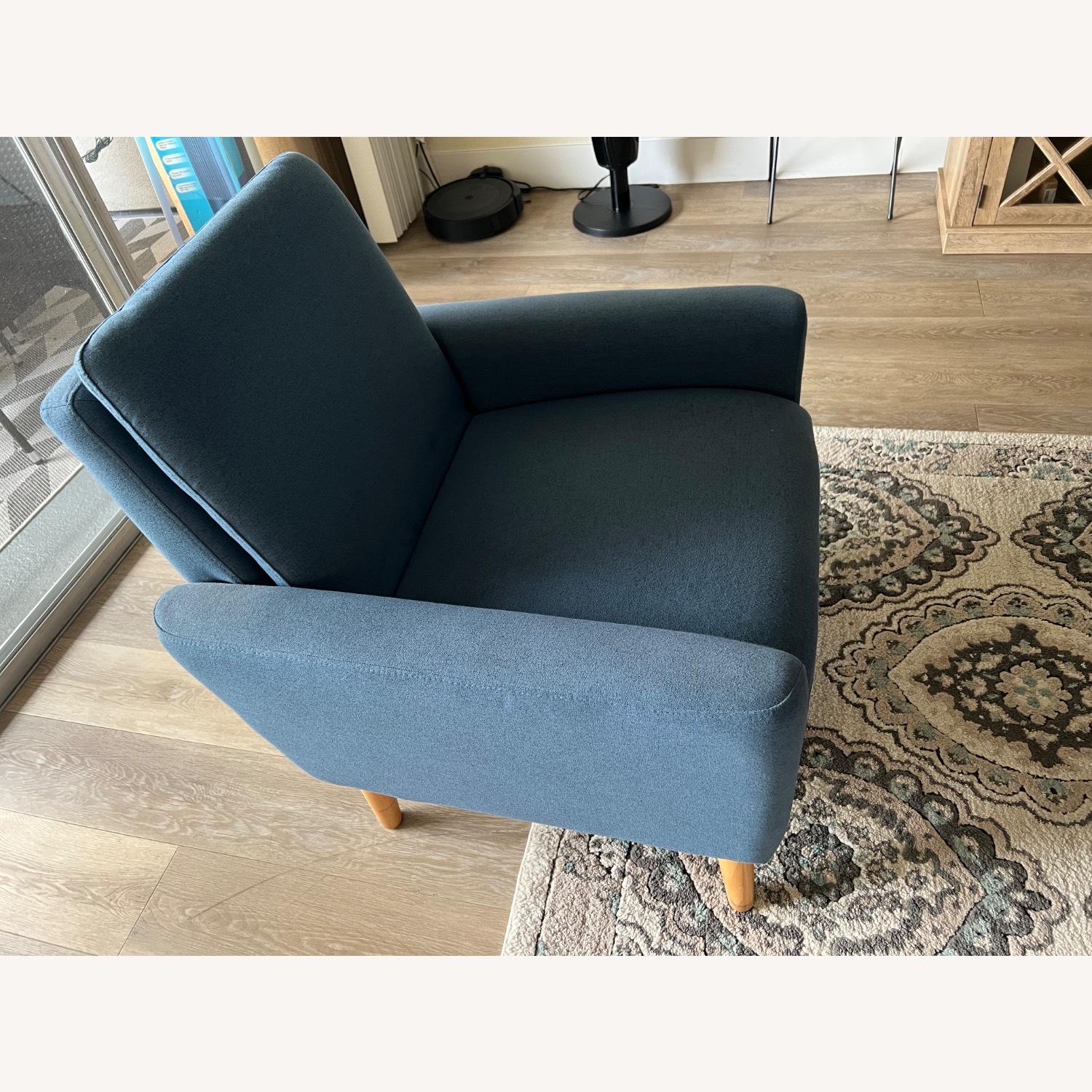 Wade Logan Blue Wood Accent Chair - image-3