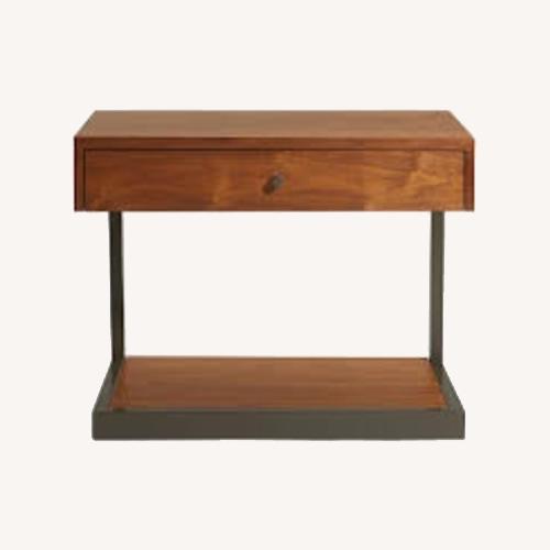 Used Crate & Barrel Dark Wood End Table  for sale on AptDeco