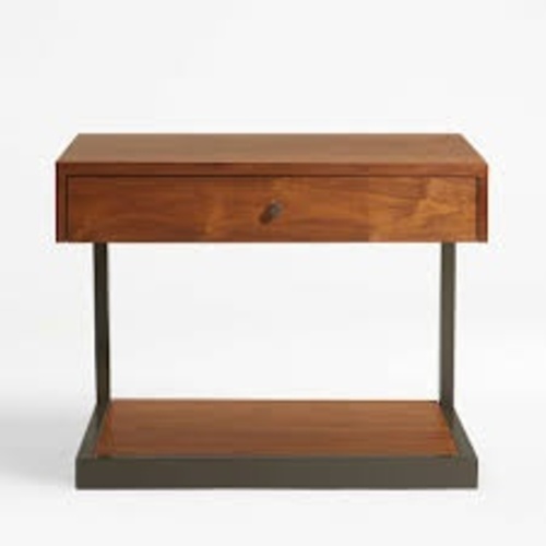 Used Crate & Barrel Dark Wood End Table for sale on AptDeco