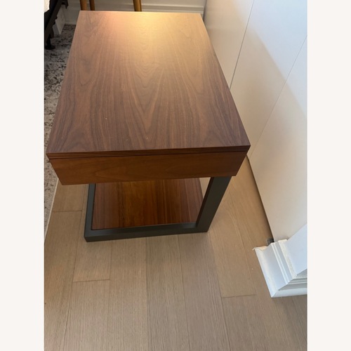 Used Crate & Barrel Dark Wood End Table  for sale on AptDeco