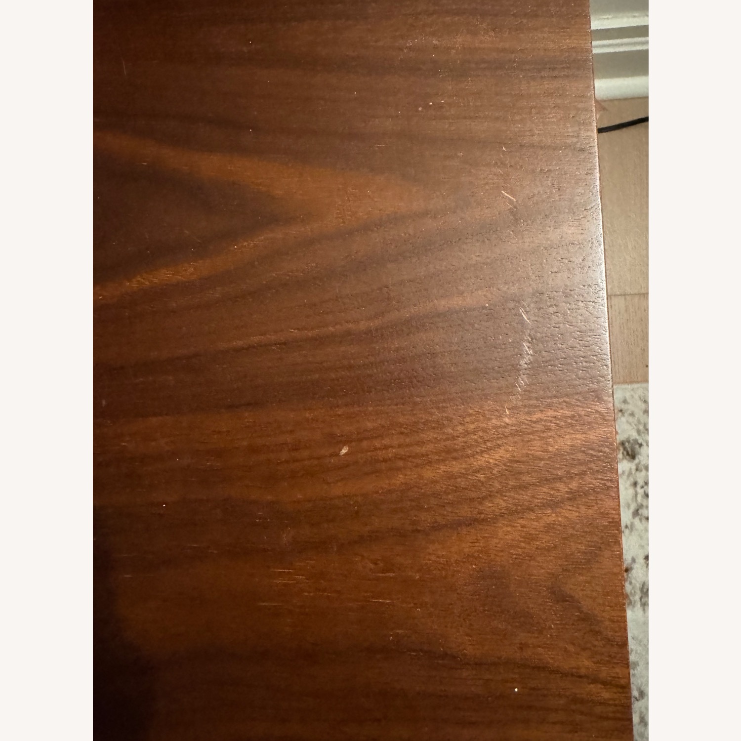 Crate & Barrel Dark Wood End Table  - image-3