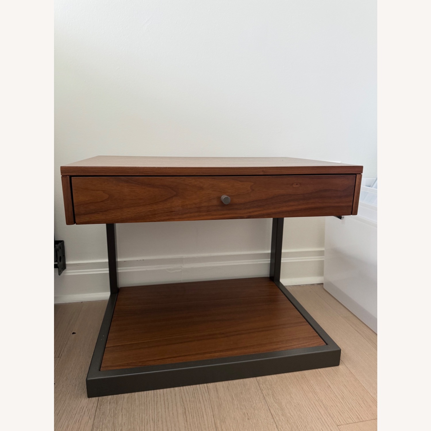 Crate & Barrel Dark Wood End Table  - image-2