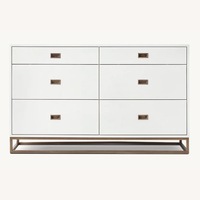 Restoration Hardware Avalon White Wood Dresser