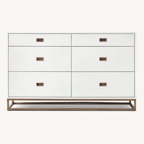 Used Restoration Hardware Avalon White Wood Dresser for sale on AptDeco